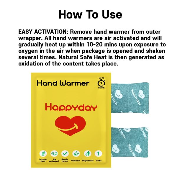 Happyday Hand Warmers 7-hour Longlasting Air Activated Heat Packs (40-pack) - Image 3