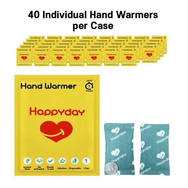 Happyday Hand Warmers 7-hour Longlasting Air Activated Heat Packs (40-pack)