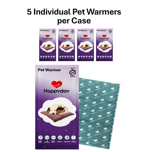 Happyday Pet Warmer 24-hour (not electric) Longlasting Air Activated Heat Pack (5-pack) - Image 7
