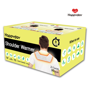 Happyday Adhesive Shoulder Warmer 8-hour Longlasting Air Activated Heat Pack (30-pack)