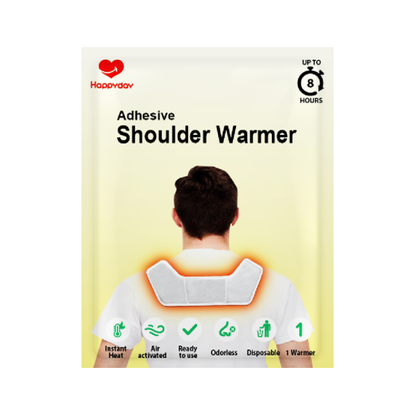 Happyday Adhesive Shoulder Warmer 8-hour Longlasting Air Activated Heat Pack (5-pack)